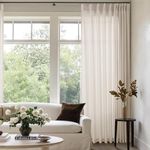 Extra Wide Sheer Linen Curtain 90 I