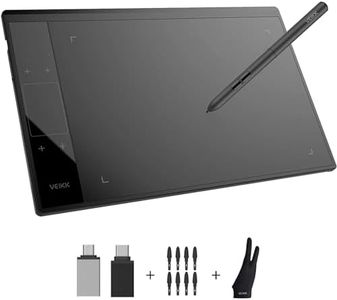 VEIKK A30 V2 Drawing Tablet 10x6 Inch Graphics Tablet with Battery-Free Pen and 8192 Professional Levels Pressure