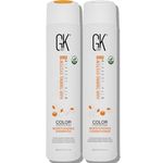 GK HAIR Moisturizing Shampoo and Conditioner Set - Sulfate Free Shampoo and Conditioner For Colour Treated Hair - Made with Keratin, Aloe Vera & Parki Butter - Suitable Men Women 300 ml
