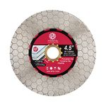 FOCSTOL Diamond Tile Saw Blade - 4.5''(115mm) Cutting & Grinding Disc Wheel for Porcelain Ceramic Tile Marble Granite Artificial Stone Quartz