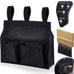 Dunzy 3 Pcs Umpire Gear Set includes Baseball Umpire Brush, Black Umpire Ball Bag and Umpire Indicator for Men Youth Referee Equipment Accessories Kit