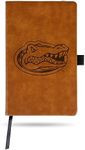 Rico Industries NCAA Florida Gators Brown Laser Engraved Small Notepad Jounral/Notepad 8.25" x 5.25"- Office Accessory