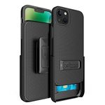 BELTRON Case Holster Combo for iPhone 14, iPhone 13, Slim Protective Full Body Grip Case & Swivel Belt Clip 3 in 1 Combo with Kickstand/Card Holder for iPhone 14 & iPhone 13 (NOT for Pro)