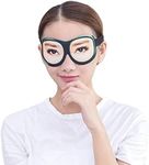 Honbay 3D Funny Eyeshade Soft Sleep Eye Mask with Adjustable Head Strap for Travel, Game, Party, Rest, Sleeping, etc (Woman) Black