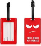 kwmobile Silicone Luggage Tag - wit