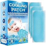 16 Sheets EasYeah Baby Cool Pads for Kids Fever Discomfort, Instant Cooling Patch, Pack of 16