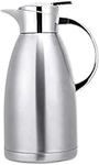 Asiulalt 2.3L/ 78oz Stainless Steel Thermal Carafe, Double Walled Vacuum Insulated Coffee Carafe with Lid, 12 Hour Heat and 24 Hour Cold Retention Thermos, Jug for Water, Milk, Tea, Juice