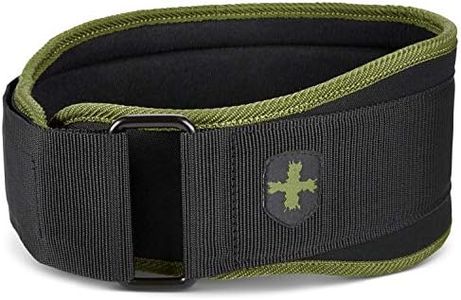 Harbinger 5-Inch Weightlifting Belt with Flexible Ultra-Light Foam Core, Green, Small (24-29 Inches)