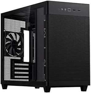 ASUS Prime AP201 TG is a Stylish 33-Liter MicroATX case with Tool-Free Side Panels and a Quasi-Filter mesh, with Support for 360 mm Coolers, Graphics Cards up to 338 mm Long, Tempered Glass Panel