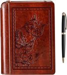 SETTINI® Lined Journal - Cat Journal for Writing Gift Set - Christmas Gift - Hardcover Vegan Leather, Unique Pen Holder, 192 Pages, 6" x 8.5" - Includes Pen and Gift Box - Birthday Gifts for Women