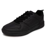 Nautica Men's Low-Top Fashion Sneakers - Lace-Up Trainers for Stylish Basketball Style and Comfortable Walking Shoes, Black Mono-bence, 9 UK