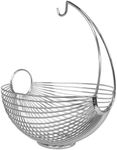 Godinger Hanging Basket, Storage Basket, Organizer, Fruit Basket, Veggie Basket, Pantry Organization, Stainless Steel 10X10