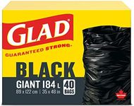 Glad Black Garbage Bags - Giant 184