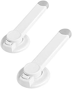 Baby Toilet Lock Safety Bathroom Child Proof Toilet Seat Lock with 3M Adhesive No Tools Needed Toilet Lid Lock with Arm Locks for Little Kids (2 Pack)