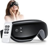 RENPHO - Eye Massager with Remote Control & Heat, Compression, Wireless Music Rechargeable Eye Heat Massager for Relax and Reduce Eye Strain Dark Circles Eye Bags Dry Eye Improve Sleep