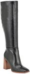 NINE WEST Women's Temas Knee High Boot, Black 001, 7 UK