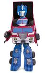 Optimus Prime Costume, Converting Transformer Costumes for Boys, Convertible Character Suit, Kids Size Small (4-6),Blue & Red