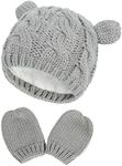 RAOEXI Baby Toddler Hat and Mitten 