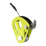 Edelrid Spoc Oasis Ultra-Light Zip line Pulley with Backstop II Designed for Lifting Loads, Crevasse Rescue Operations, CE Marking: CE 0123, Weight: 60 g (CE 0123)