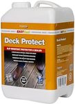 EASYSeal - Deck Protector Clear Treatment for Outdoor Wood Decking. 3L Natural Stain Preserver Decking Stain for Exterior Garden Protection. Quick & Easy Application Wood Preserver Decking Protecton