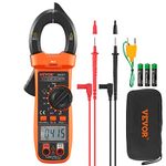 VEVOR Digital Clamp Meter T-RMS, 4000 Counts, 600A Clamp Multimeter Tester, Measures Current Voltage Resistance Diodes Continuity Data Retention, with NCV for Home Appliance, Railway Industry Maintena