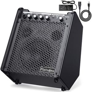 30W Drum Amplifier,Wireless Electric Drum Speaker w/3-Band EQ,OTG Recording
