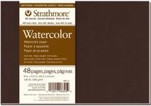 Strathmore Pro-Art Softcover Watercolor Journal 8 x 5.5-inch, 24 Sheets, White, 8"x5.5\