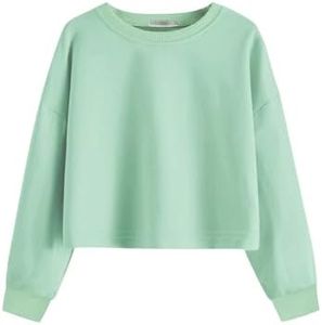 Arshiner Girls Crop Tops Kids Long Sleeve Pullover Sweatshirts Girls Cropped Crewneck Sweatshirt Green Sweatshirt Girls Clothes For Girls 10-12