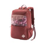 American Tourister Pixie Micro Twill Unisex Laptop Backpack (Red,Frsz)