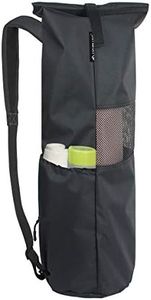 Explore Land Oxford Yoga Mat Bag with Breathable Mesh Window and Large Pocket (Fits 1/4Inch Yoga Mat, Black)