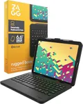 ZAGG Rugged Book Detachable Case and Magnetic-Hinged Keyboard for iPad 10.9" (air 4th gen) 11 inch (1st & 2nd Gen), Multi-Device Bluetooth Pairing, Backlit Keyboard, Durable,Black