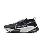 NIKE Men's zoomx zegama Trail Sneaker, Black/White, 9.5 UK