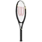 Wilson Tennis Racket, Hyper Hammer 5.3, Beginners and Intermediate Players, Grip Size L2, Black/White/Green, WRT58610U2