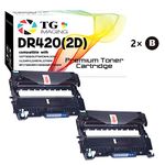 (2 x Drum) Compatible DR420 Drum Unit Use for TN450 TN420 HL-2270DW Printer, Sold by TG Imaging