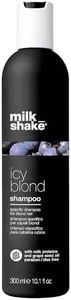 milk_shake Icy Blond Shampoo - Black Pigment Shampoo for Very Light Blond and Platinum Hair, 10.1 Fl Oz (300 ml)