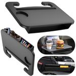 3 in 1 Car Steering Wheel Desk - Steering Wheel Tray with Car Seat Gap Filler Organizer | Car Food Tray Table for Eating Driver | Car Desk for Laptop Mount, Car Travel Accessories for Adult