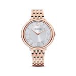 Swarovski Crystalline Chic watch, Metal bracelet, Rose gold tone, Rose-gold tone PVD