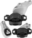 Engine Motor Mounts Set - Compatible with Smart Fortwo 2008-2015 Electric L3 1.0L, Replace# 1322200048 1322200148 1322200248, Set of 3