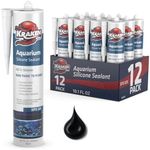Kraken Bond Black Aquarium Silicone Sealant - (12x10.1 fl. oz.) 100% Waterproof Aquarium Safe Silicone, Non-Toxic Fish Tank Safe Sealant, Fast Curing and Strong Adhesion, 12 Pack