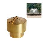 NAVADEAL 1 1/2" DN40 Brass Cluster Water Fountain Nozzle Spray Pond Sprinkler - for Garden Pond, Amusement Park, Museum, Library