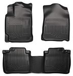 Husky Liners Weatherbeater Floor Mats | Fits 2013-2015 Lexus ES300H / ES350 | Front & 2nd Row, 3-pc Black - 98961