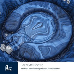 Lay-Z-Spa Santorini Pro Hot Tub – Inflatable 5-7 Person Spa
