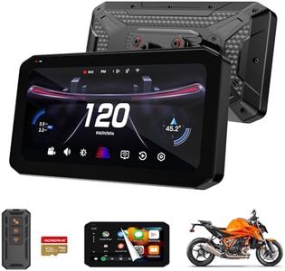 Mogico T7 Elite GPS Navigation Wireless CarPlay Android Auto Motorcycle Smart Riding System, 6.25" IPS Touch Screen, WiFi Bluetooth IP67 Waterproof, Siri Google Assistant, Motorbike Dedicated App
