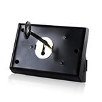 XFORT® Rim Deadlock, Surface Mounted Rim Dead Lock with Key Operated Deadbolt, Smooth Black Finish with Anti Corrosion and Weatherproof Design, Ideal for Securing External Wooden Doors (100mm).