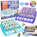 Vibbang Guess Who? Funny Family Guess Who Game, Guess Who Game for Kids, Guess Who Board Game, Travel Guess Who, Who Am I Game for Kids, Family Time Games for 2 Players, Guessing Game for Family