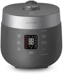 CUCKOO CRP-ST1009FG 10-Cup (Uncooked) / 20-Cup (Cooked) Twin Pressure Rice Cooker & Warmer with Nonstick Inner Pot, 16 Menu Modes, 3 Voice Guide, Auto Clean (Gray)