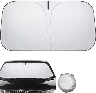 Sonnenschutz Auto Frontscheibe, Auto Windschutzscheibe Sonnenblende, Auto Sonnenschutz Frontscheibe Innen, Sonnenblende Vorne Faltbar, Blockiert UV-Strahlen, 140x70 cm