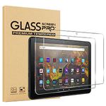 [2 Pack] Glass Screen Protector for Amazon Fire HD 10 (2019/2017), Epicgadget Fire HD 10 / Fire HD 10 Kids Edition Tempered Glass Screen Protector, HD Clear / 9H Hardness