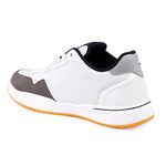 BXXY Men's Faux Leather White Casual Sports Running Lace-Up Light Weight Shoes with Airmix Sole. - 9 UK