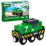 BRIO World - 33214 Battery Powered Freight Engine | Toy Train for Kids Age 3 and Up